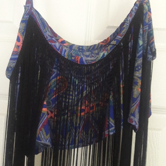 Millau top with fringe - Picture 3 of 7